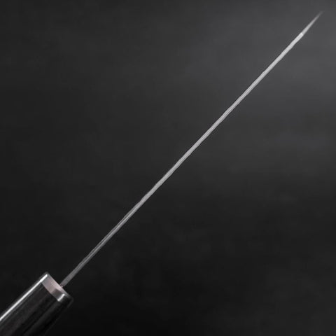 Bunka VG-10 Tsuchime Oval Charcoal Handle 180mm-[Musashi]-[Japanese-Kitchen-Knives]