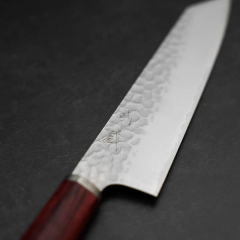 Bunka VG-10 Tsuchime Roter Kirschholz Griff 165mm-[Musashi]-[Japan-Küchenmesser]