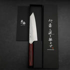 Bunka VG-10 Tsuchime Roter Kirschholz Griff 165mm-[Musashi]-[Japan-Küchenmesser]