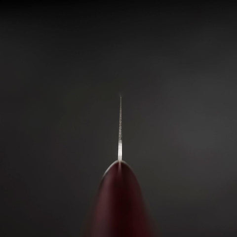 Bunka VG-10 Tsuchime Roter Kirschholz Griff 180mm-[Musashi]-[Japan-Küchenmesser]