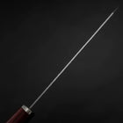 Bunka VG-10 Tsuchime Roter Kirschholz Griff 180mm-[Musashi]-[Japan-Küchenmesser]