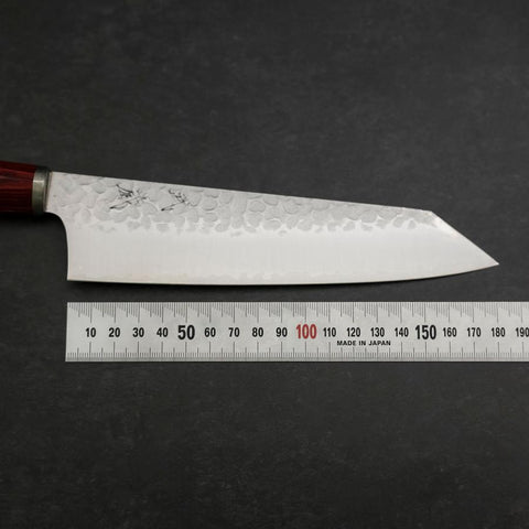 Bunka VG-10 Tsuchime Roter Kirschholz Griff 180mm-[Musashi]-[Japan-Küchenmesser]