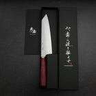 Bunka VG-10 Tsuchime Roter Kirschholz Griff 180mm-[Musashi]-[Japan-Küchenmesser]
