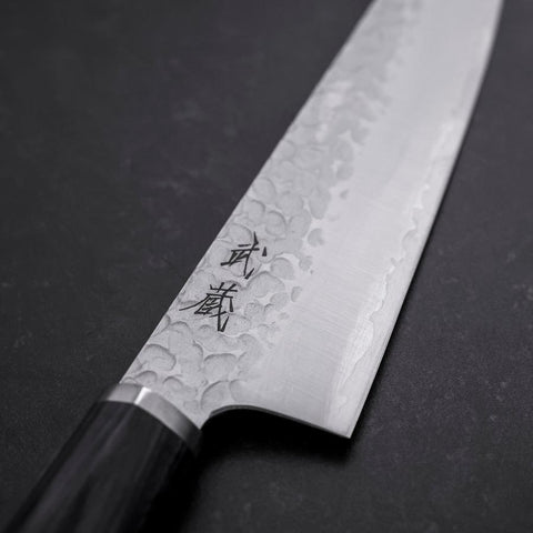Bunka VG-10 Tsuchime Runder Lila Griff 165mm-[Musashi]-[Japan-Küchenmesser]