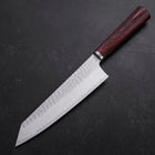Bunka VG-10 Tsuchime Runder Mahagoni Griff 180mm-[Musashi]-[Japan-Küchenmesser]