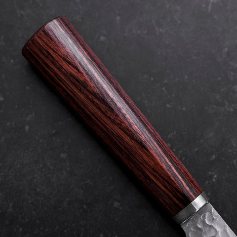 Bunka VG-10 Tsuchime Runder Mahagoni Griff 180mm-[Musashi]-[Japan-Küchenmesser]