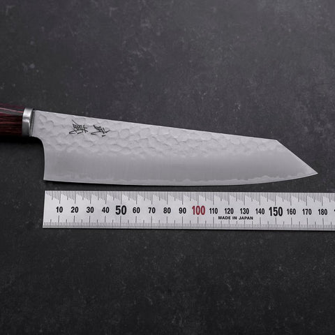Bunka VG-10 Tsuchime Runder Mahagoni Griff 180mm-[Musashi]-[Japan-Küchenmesser]