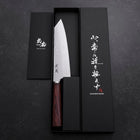 Bunka VG-10 Tsuchime Runder Mahagoni Griff 180mm-[Musashi]-[Japan-Küchenmesser]