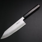 Bunka White Steel #2 Bokashi Büffelhorn und Ebenholz Griff 165mm-[Musashi]-[Japan-Küchenmesser]