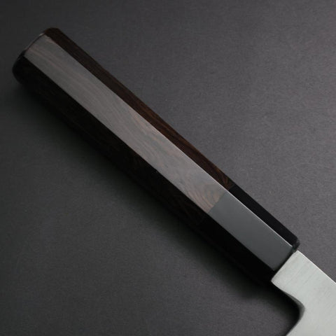 Bunka White Steel #2 Bokashi Büffelhorn und Ebenholz Griff 165mm-[Musashi]-[Japan-Küchenmesser]