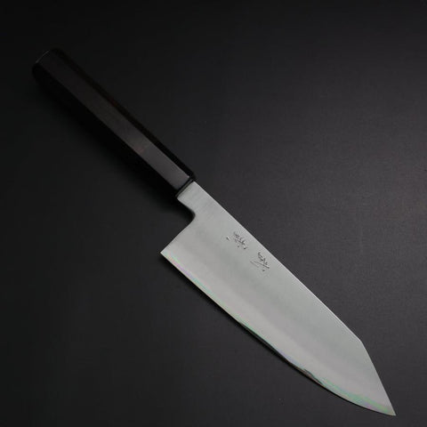 Bunka White Steel #2 Bokashi Büffelhorn und Ebenholz Griff 165mm-[Musashi]-[Japan-Küchenmesser]