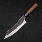 Bunka White Steel #2 Edelstahlummantelung Kurouchi Büffelhorn und Teakholz Griff 180mm-[Musashi]-[Japan-Küchenmesser]