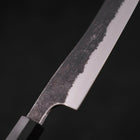 Bunka White Steel #2 Edelstahlummantelung Kurouchi Büffelhorn und Teakholz Griff 180mm-[Musashi]-[Japan-Küchenmesser]