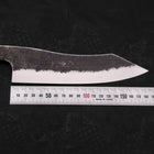Bunka White Steel #2 Edelstahlummantelung Kurouchi Büffelhorn und Teakholz Griff 180mm-[Musashi]-[Japan-Küchenmesser]