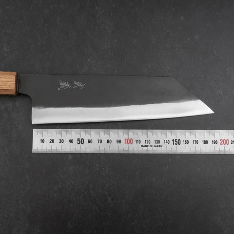 Bunka White Steel #2 Kurouchi Eichenholz Griff 165mm-[Musashi]-[Japan-Küchenmesser]