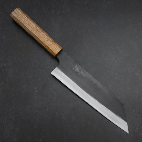 Bunka White Steel #2 Kurouchi Eichenholz Griff 165mm-[Musashi]-[Japan-Küchenmesser]