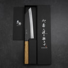 Bunka White Steel #2 Kurouchi Oak Handle 190mm (7.5”)-[Musashi]-[Japan-Küchenmesser]