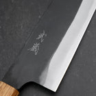 Bunka White Steel #2 Kurouchi Yaki Urushi Griff 165mm-[Musashi]-[Japan-Küchenmesser]