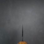 Bunka White Steel #2 Kurouchi Yaki Urushi Griff 165mm-[Musashi]-[Japan-Küchenmesser]