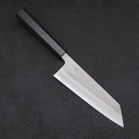 Bunka White Steel #2, Nashiji Ebenholz Griff, 165mm-[Musashi]-[Japan-Küchenmesser]