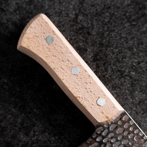 Chinese Cleaver AUS-6 Tsuchime Western Handle 180mm (7”)-[Musashi]-[Japan-Küchenmesser]