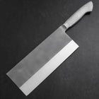 Chinese Cleaver AUS-8 Nashiji Westlicher Edelstahlgriff 205mm-[Musashi]-[Japan-Küchenmesser]