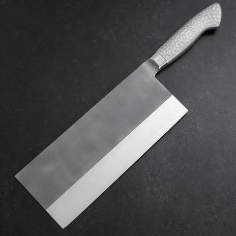 Chinese Cleaver AUS-8 Nashiji Westlicher Edelstahlgriff 205mm-[Musashi]-[Japan-Küchenmesser]