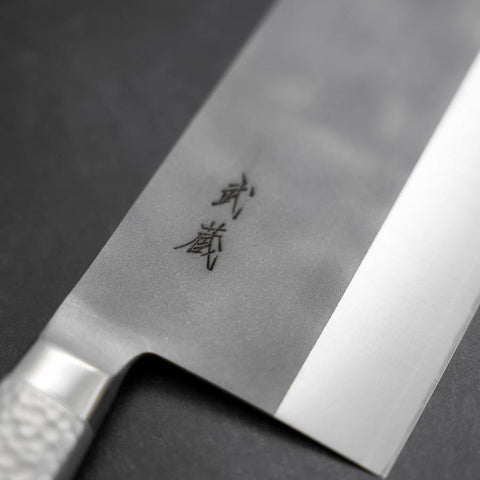 Chinese Cleaver AUS-8 Nashiji Westlicher Edelstahlgriff 205mm-[Musashi]-[Japan-Küchenmesser]