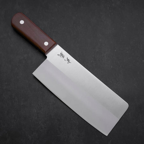 Chinese Cleaver VG-10 Polished Cherry Handle 180mm-[Musashi]-[Japanese-Kitchen-Knives]