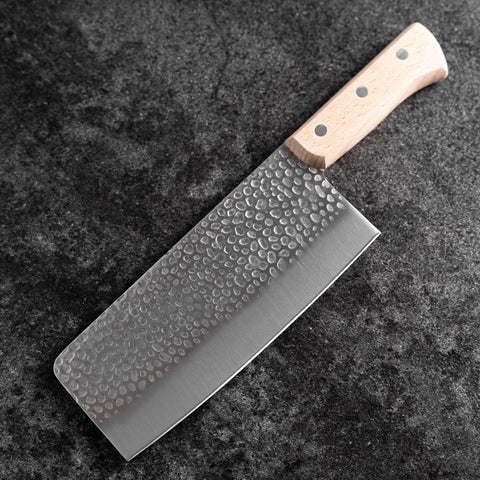 Chinesisches Hackmesser AUS-6 Tsuchime Westlicher Griff 180mm-[Musashi]-[Japan-Küchenmesser]