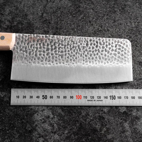 Chinesisches Hackmesser AUS-6 Tsuchime Westlicher Griff 180mm-[Musashi]-[Japan-Küchenmesser]