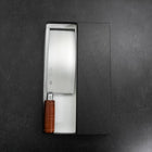 Chinesisches Kochmesser Edelstahlummantelung SK-Stahl Poliert Runder Griff 205mm-[Musashi]-[Japan-Küchenmesser]