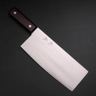 Chinesisches Kochmesser SK-Stahl Poliert Kirschholz Griff 220mm-[Musashi]-[Japan-Küchenmesser]