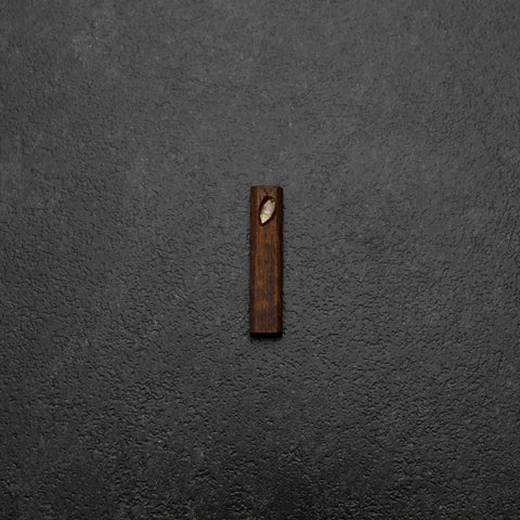 Stäbchenhalter aus Holz mit Muschelinlay – Sakura Braun