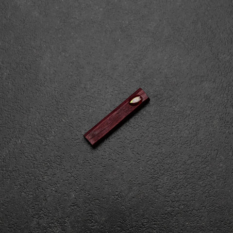 Stäbchenhalter aus Holz mit Muschelinlay – Sakura Rot