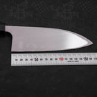 Deba AUS-10 Linkshand Poliert Büffelhorn und Teakholz Griff 165mm-[Musashi]-[Japan-Küchenmesser]
