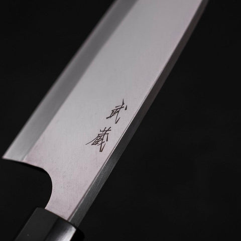 Deba AUS-10 Linkshand Poliert Büffelhorn und Teakholz Griff 180mm-[Musashi]-[Japan-Küchenmesser]