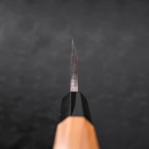 Deba AUS-10 Linkshand Poliert Büffelhorn und Teakholz Griff 180mm-[Musashi]-[Japan-Küchenmesser]