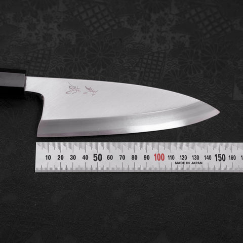 Deba AUS-10 Poliert Büffelhorn und Teakholz Griff 150mm-[Musashi]-[Japan-Küchenmesser]