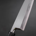 Deba Blue Steel #1 Hon-Kasumi Büffelhorn und Teakholz Griff 165mm-[Musashi]-[Japan-Küchenmesser]