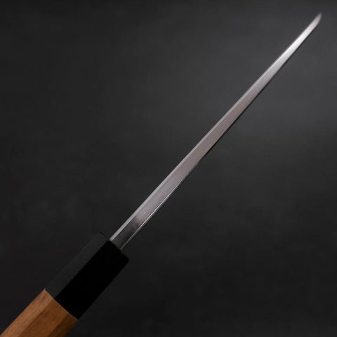 Deba Blue Steel #1 Hon-Kasumi Büffelhorn und Teakholz Griff 165mm-[Musashi]-[Japan-Küchenmesser]