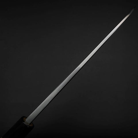 Deba Blue Steel #1 Hon-Kasumi Büffelhorn und Teakholz Griff 195mm-[Musashi]-[Japan-Küchenmesser]