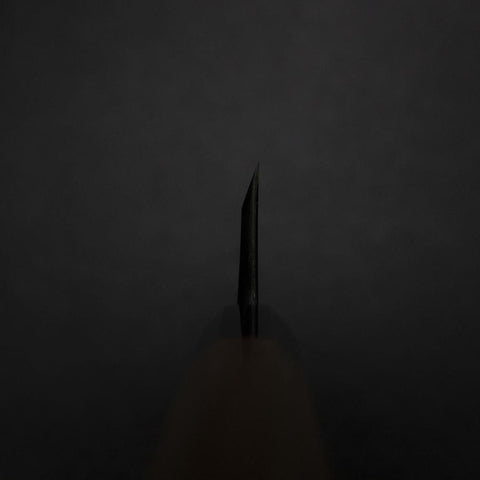 Deba Blue Steel #1 Kasumi Büffelhorn und Teakholz Griff 135mm-[Musashi]-[Japan-Küchenmesser]