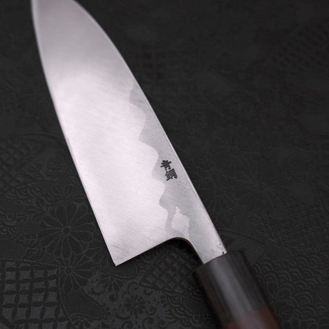 Deba Blue Steel #2 Damast Rosenholz Griff 150mm-[Musashi]-[Japan-Küchenmesser]