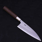 Deba Blue Steel #2 Edelstahlummantelung Walnussholz Griff 165mm-[Musashi]-[Japan-Küchenmesser]