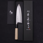 Deba Blue Steel #2 Kasumi Büffelhorn und Magnolienholz Griff 180mm-[Musashi]-[Japan-Küchenmesser]