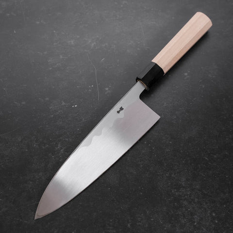Deba Blue Steel #2 Kasumi Büffelhorn und Magnolienholz Griff 210mm-[Musashi]-[Japan-Küchenmesser]