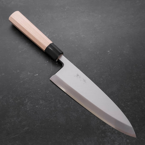 Deba Blue Steel #2 Kasumi Büffelhorn und Magnolienholz Griff 210mm-[Musashi]-[Japan-Küchenmesser]