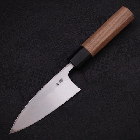 Deba Blue Steel #2 Kasumi Walnussholz Griff 120mm-[Musashi]-[Japan-Küchenmesser]