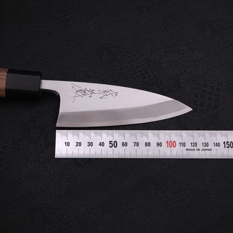Deba Blue Steel #2 Kasumi Walnussholz Griff 120mm-[Musashi]-[Japan-Küchenmesser]